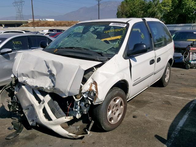 1B4GP25BX1B170515 - 2001 DODGE CARAVAN SE WHITE photo 2