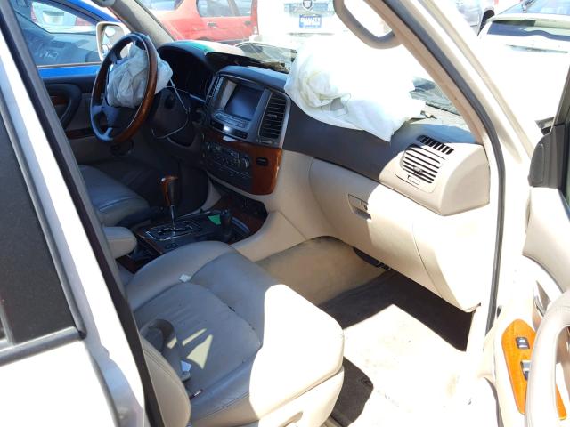 JTJHT00W843536498 - 2004 LEXUS LX 470 CREAM photo 5