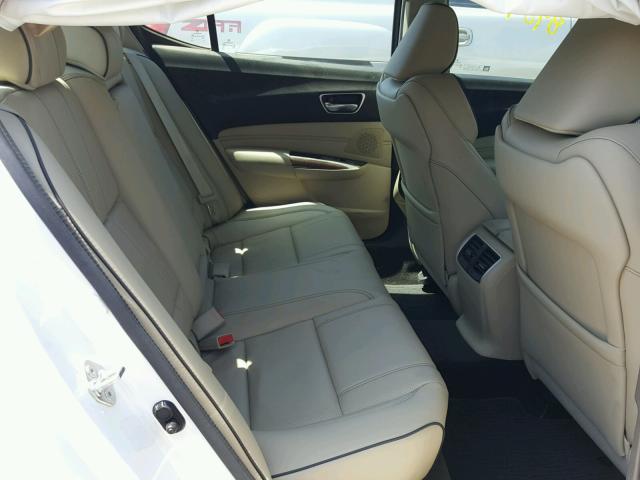 19UUB2F56JA010748 - 2018 ACURA TLX TECH WHITE photo 6