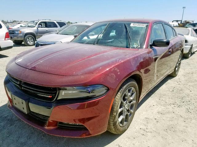 2C3CDXJGXJH148356 - 2018 DODGE CHARGER GT RED photo 2