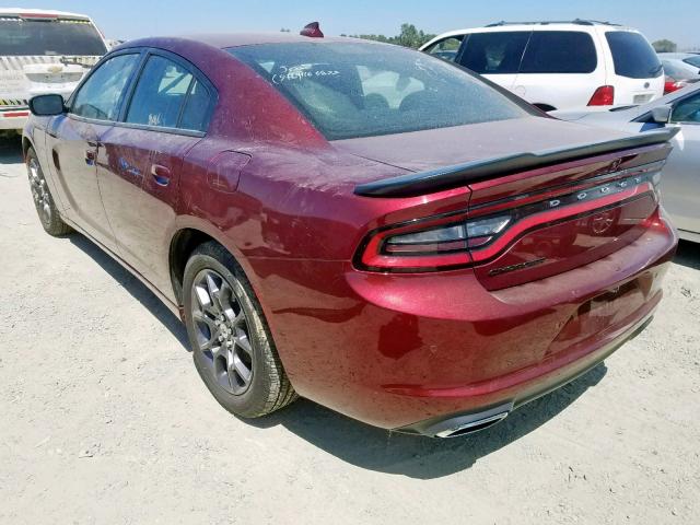 2C3CDXJGXJH148356 - 2018 DODGE CHARGER GT RED photo 3