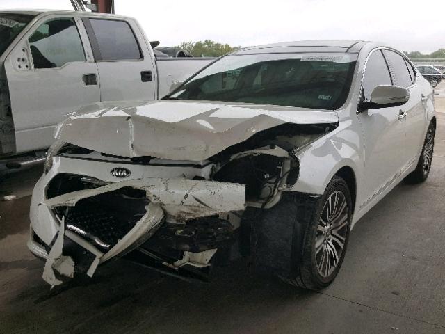 KNALN2D76E5132104 - 2014 KIA CADENZA PR WHITE photo 2