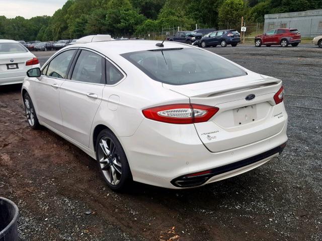 3FA6P0K94ER216867 - 2014 FORD FUSION TIT WHITE photo 3