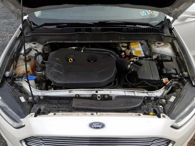 3FA6P0K94ER216867 - 2014 FORD FUSION TIT WHITE photo 7