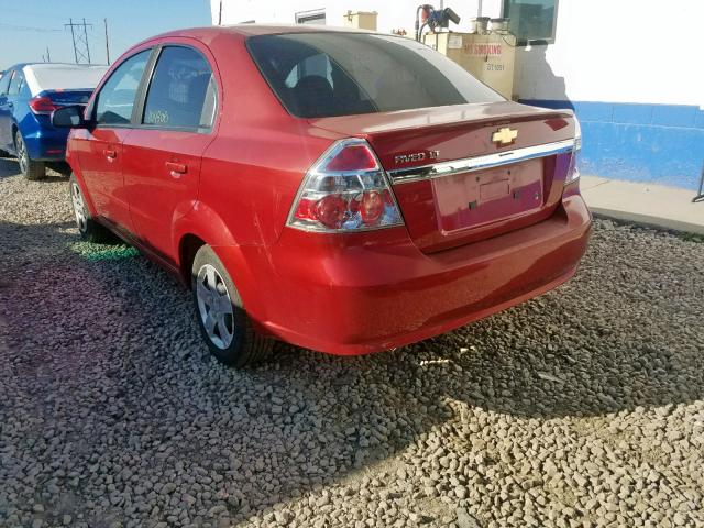 KL1TD5DEXBB201357 - 2011 CHEVROLET AVEO LS RED photo 3