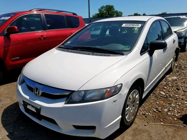 2HGFA16309H341164 - 2009 HONDA CIVIC VP WHITE photo 2