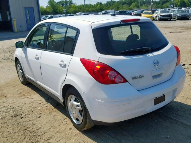 3N1BC1CP5AL365442 - 2010 NISSAN VERSA S WHITE photo 3