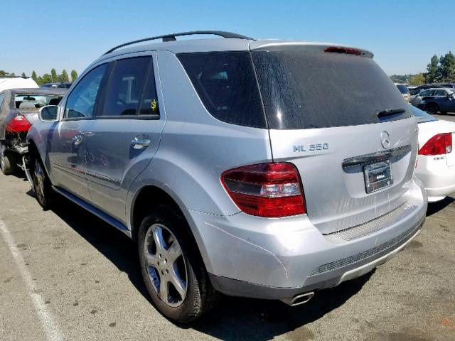 4JGBB86E08A398249 - 2008 MERCEDES-BENZ ML 350 SILVER photo 3