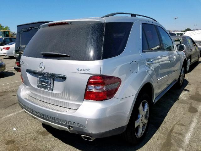 4JGBB86E08A398249 - 2008 MERCEDES-BENZ ML 350 SILVER photo 4