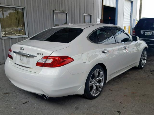 JN1BY1AP8CM334716 - 2012 INFINITI M37 WHITE photo 4