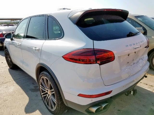 WP1AB2A25FLA60615 - 2015 PORSCHE CAYENNE S WHITE photo 3