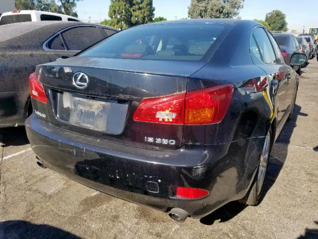 JTHBE262X65008888 - 2006 LEXUS IS 350 BLACK photo 4