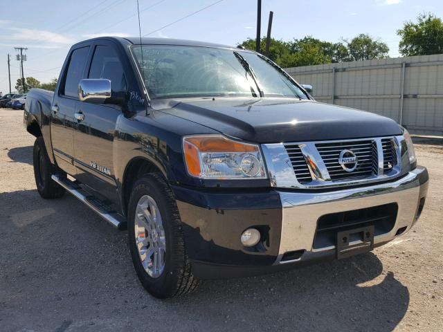 1N6BA0EDXEN520196 - 2014 NISSAN TITAN S BLACK photo 1