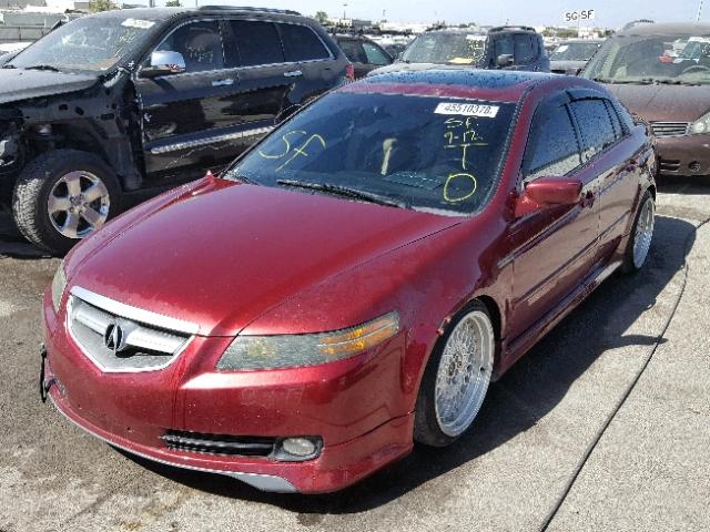 19UUA66274A020855 - 2004 ACURA TL BURGUNDY photo 2