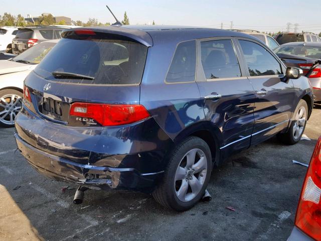 5J8TB18589A004139 - 2009 ACURA RDX TECHNO BLUE photo 4