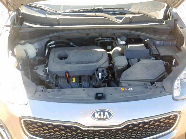 KNDPN3AC2H7086327 - 2017 KIA SPORTAGE E GRAY photo 7