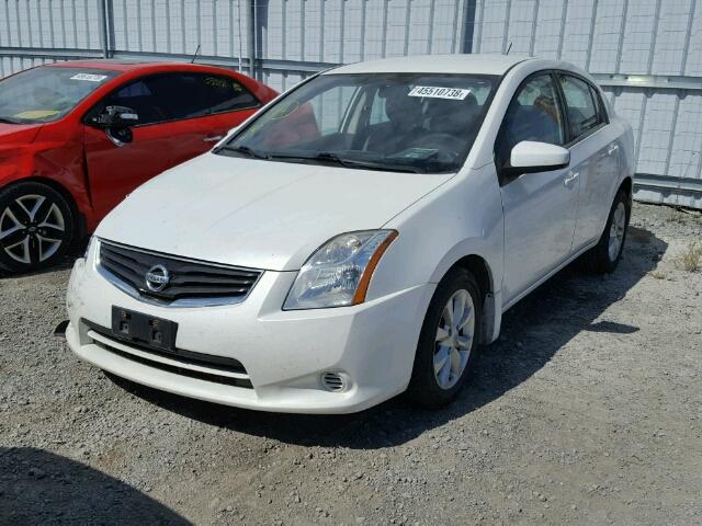 3N1AB6AP4CL662803 - 2012 NISSAN SENTRA 2.0 WHITE photo 2