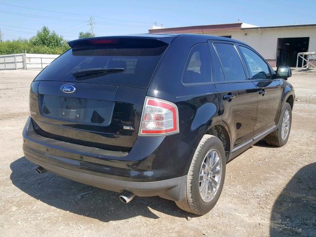 2FMDK38C27BB30264 - 2007 FORD EDGE SEL BLACK photo 4