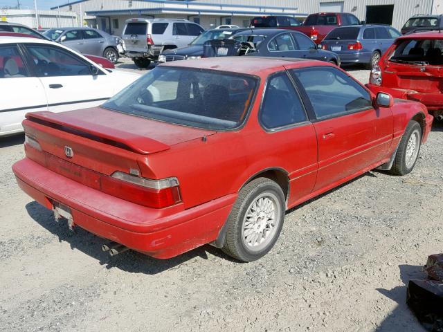 JHMBA4252MC000056 - 1991 HONDA PRELUDE SI RED photo 4