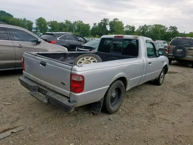 1FTYR10UX3TA24231 - 2003 FORD RANGER SILVER photo 4