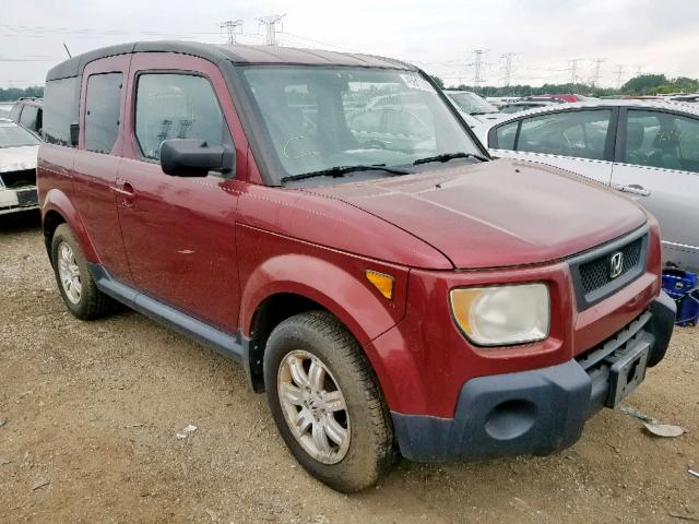 5J6YH18776L005748 - 2006 HONDA ELEMENT EX RED photo 1