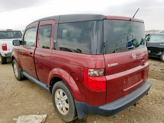 5J6YH18776L005748 - 2006 HONDA ELEMENT EX RED photo 3