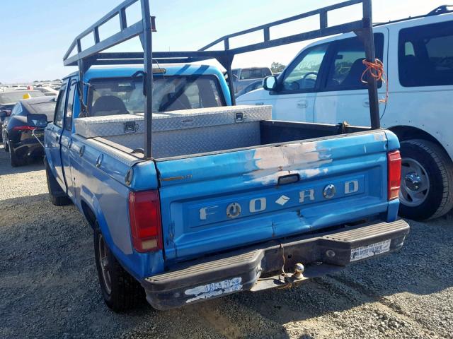 1FTCR14U0NPA03632 - 1992 FORD RANGER SUP BLUE photo 3