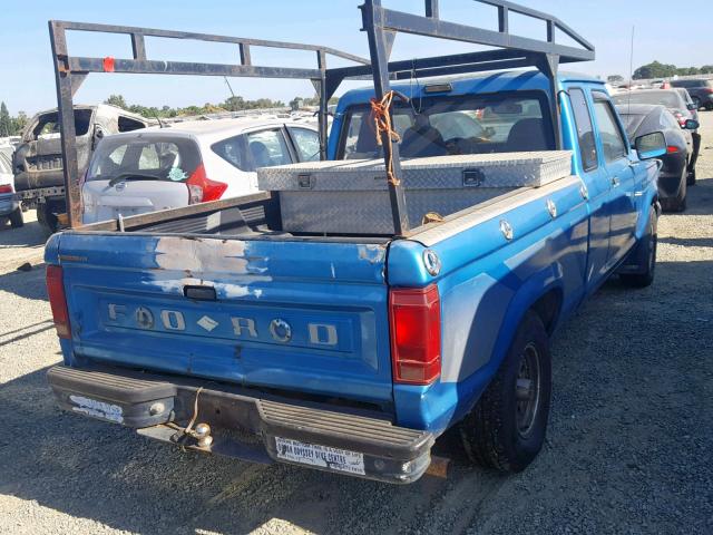 1FTCR14U0NPA03632 - 1992 FORD RANGER SUP BLUE photo 4