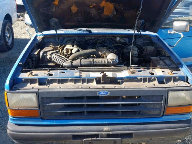 1FTCR14U0NPA03632 - 1992 FORD RANGER SUP BLUE photo 7