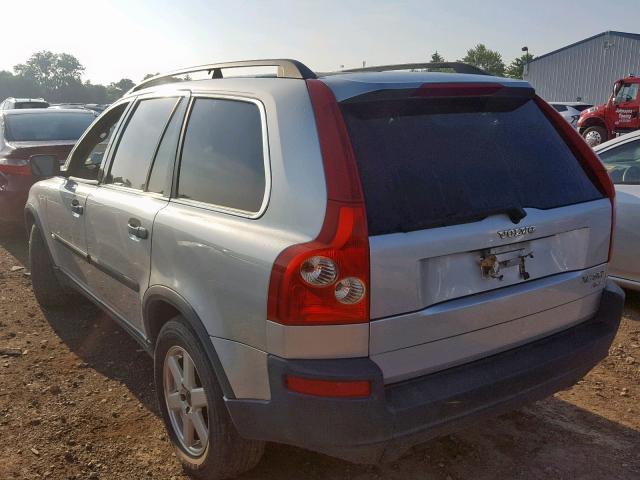 YV1CZ59H141103317 - 2004 VOLVO XC90 SILVER photo 3