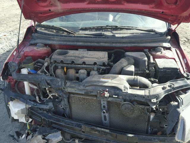 KNAFU4A24A5052691 - 2010 KIA FORTE EX BURGUNDY photo 7