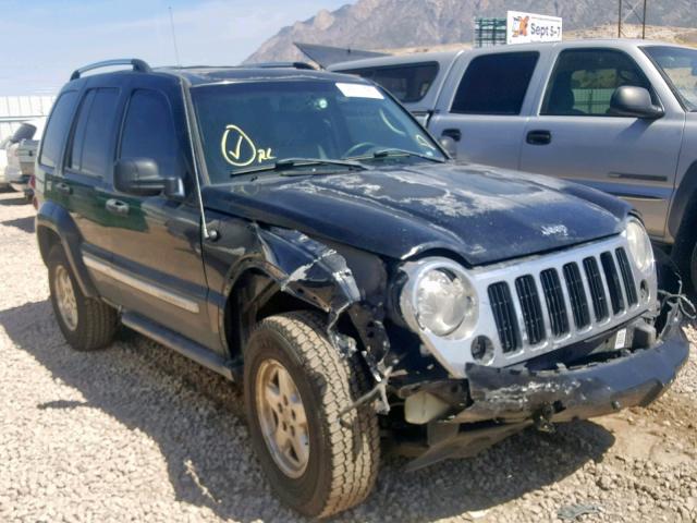 1J8GL58555W675410 - 2005 JEEP LIBERTY LI BLACK photo 1