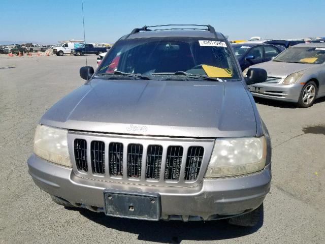 1J4GW68N5XC545324 - 1999 JEEP GRAND CHER GRAY photo 9