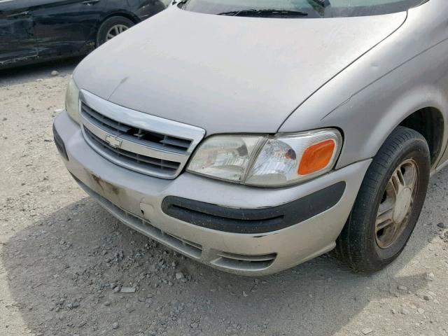 1GNDX03E54D246309 - 2004 CHEVROLET VENTURE SILVER photo 9