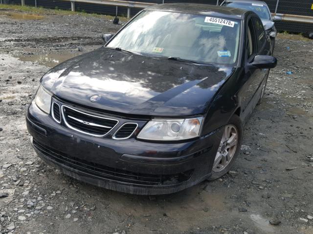 YS3FD49Y371133346 - 2007 SAAB 9-3 2.0T BLACK photo 2