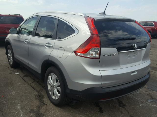 5J6RM3H76CL011029 - 2012 HONDA CR-V EXL GRAY photo 3