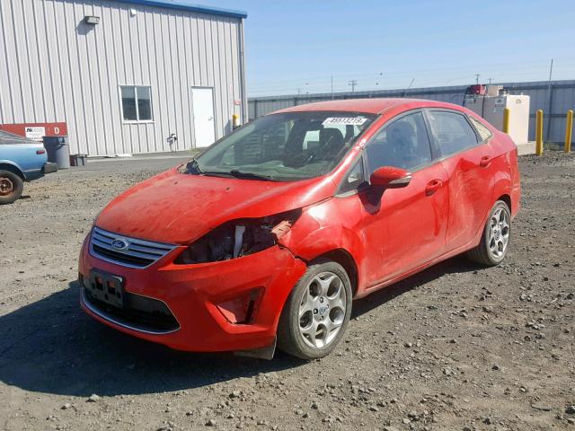 3FADP4CJXCM161889 - 2012 FORD FIESTA SEL RED photo 2