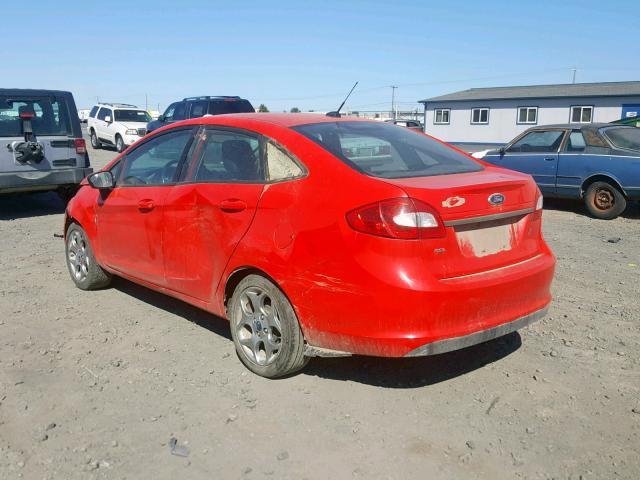 3FADP4CJXCM161889 - 2012 FORD FIESTA SEL RED photo 3