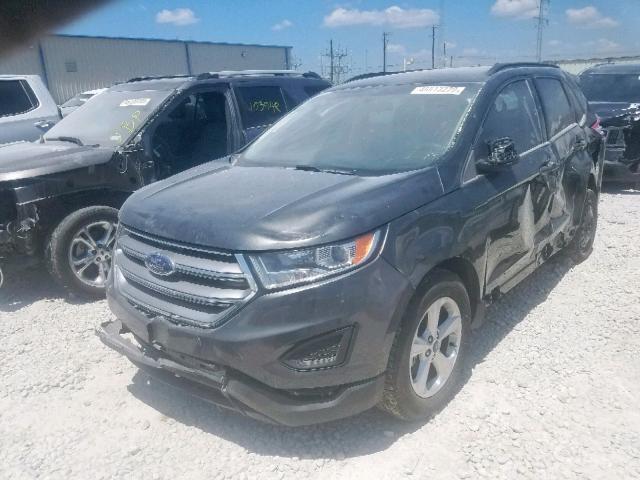 2FMPK3G97JBB51704 - 2018 FORD EDGE SE GRAY photo 2