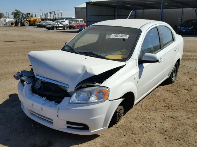 KL1TD56638B003413 - 2008 CHEVROLET AVEO BASE Ақ фото 2