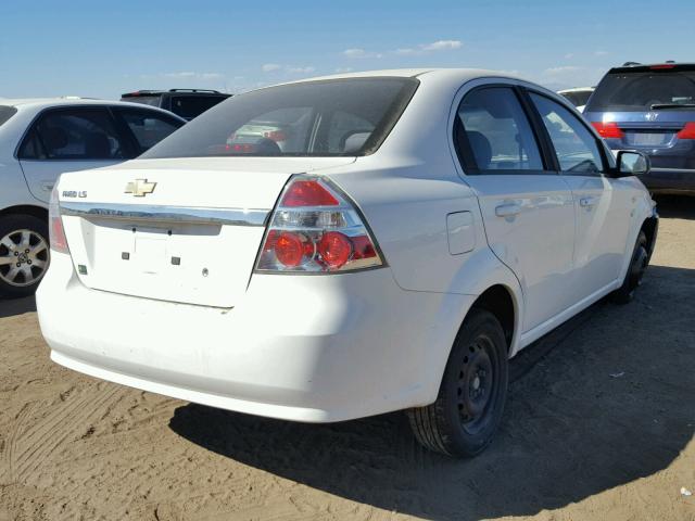 KL1TD56638B003413 - 2008 CHEVROLET AVEO BASE Ақ фото 4