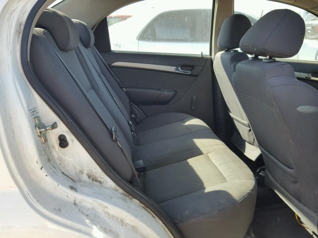 KL1TD56638B003413 - 2008 CHEVROLET AVEO BASE Ақ фото 6