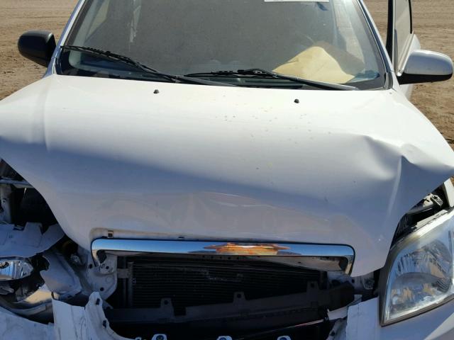 KL1TD56638B003413 - 2008 CHEVROLET AVEO BASE Ақ фото 7