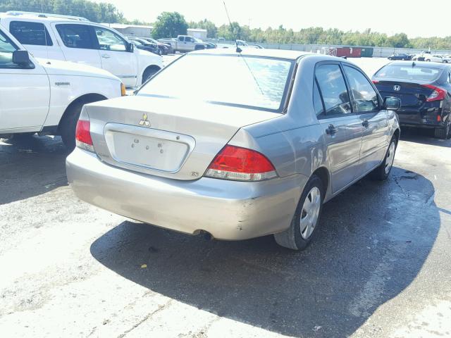 JA3AJ26E14U025048 - 2004 MITSUBISHI LANCER ES GRAY photo 4