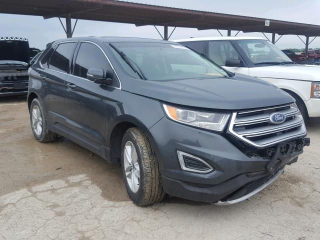 2FMPK3J83FBB47463 - 2015 FORD EDGE SEL GREEN photo 1