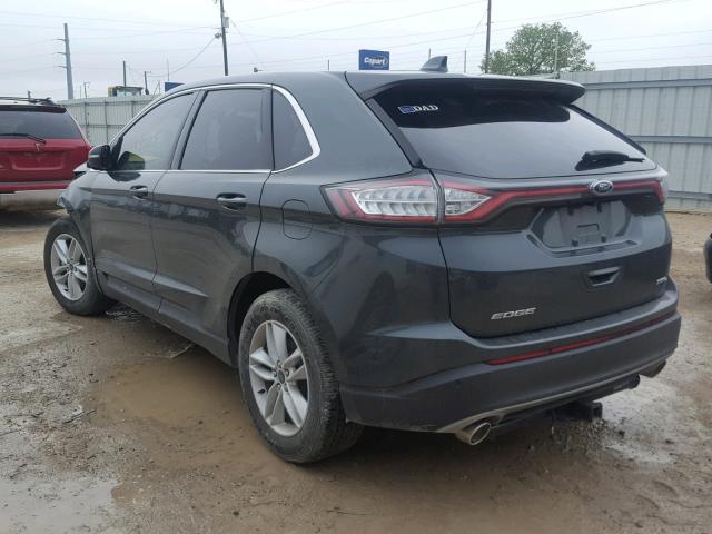 2FMPK3J83FBB47463 - 2015 FORD EDGE SEL GREEN photo 3