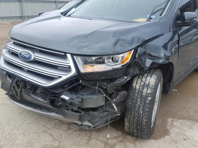 2FMPK3J83FBB47463 - 2015 FORD EDGE SEL GREEN photo 9