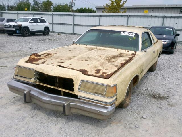 XS22G8R227931 - 1978 DODGE MAGNUM CREAM photo 2