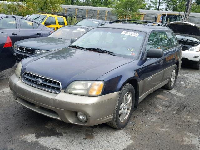 4S3BH675647612092 - 2004 SUBARU LEGACY OUT BLUE photo 2