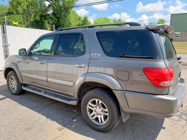 5TDBT48A17S292172 - 2007 TOYOTA SEQUOIA LI GRAY photo 3